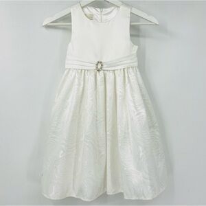 AMERICAN PRINCESS FORMAL DRESS WHITE WEDDING FLOWER GIRL SIZE 6